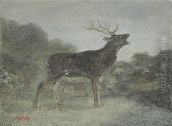 Deer In Landscape - view 1