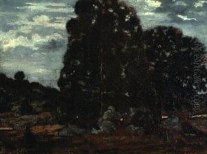 Les Deux Chenes, Gorges De L'apremont by Antoine-louis Barye