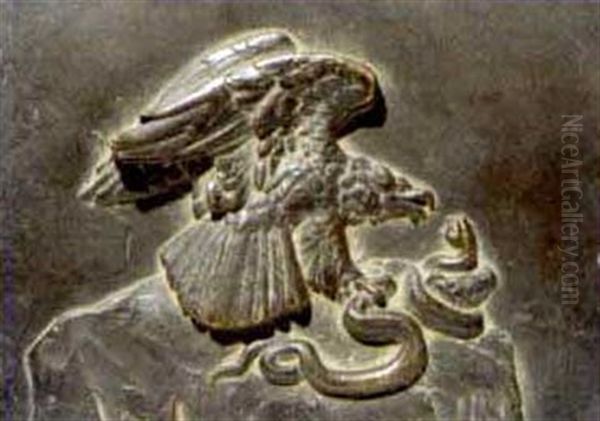 Aigle Avec Serpent - view 1
