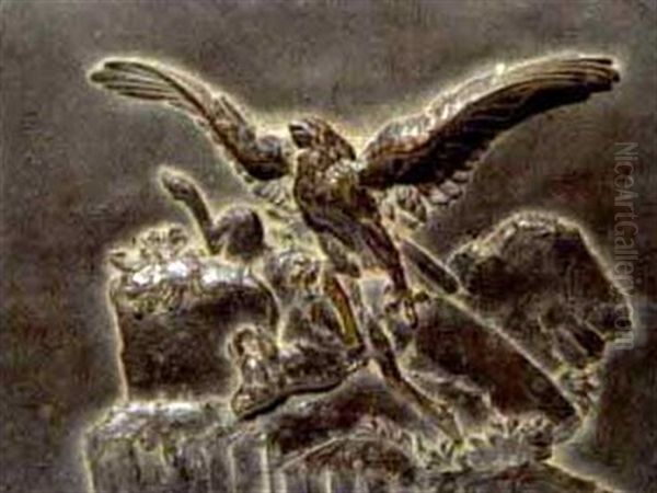 Aigle Avec Chamois - view 1