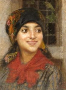Junge Frau Mit Kopftuch