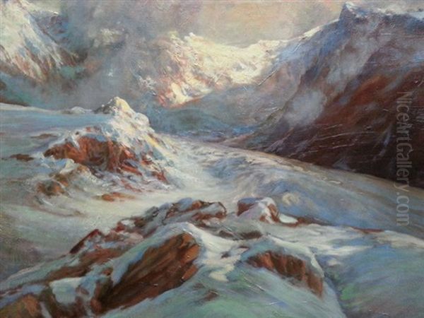 Le Glacier En Haute Montagne - view 1