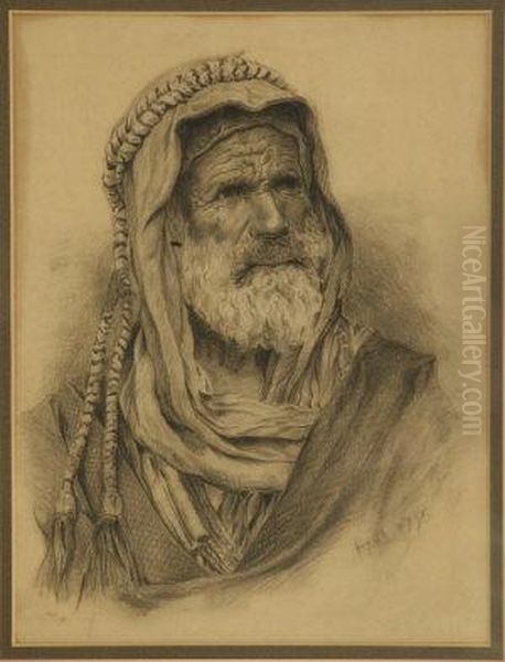 Arab Man, Portrait Head And Shoulders - view 1