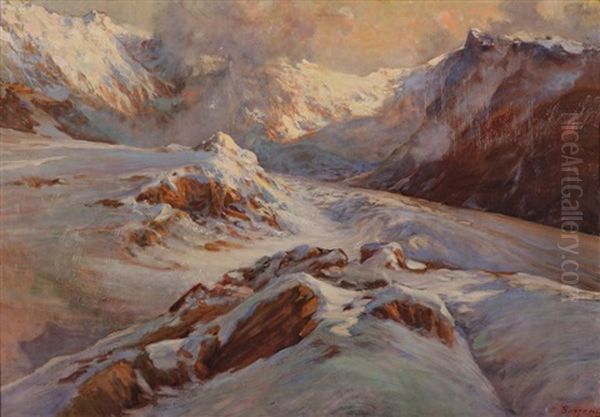 Glacier Et Sommets En Haute Montagne - view 1