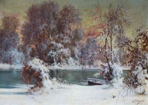 Paesaggio Innevato by Licinio Barzanti