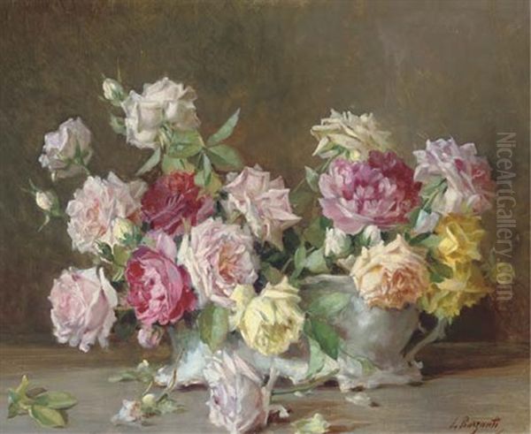 Roses In A Jardiniere - view 1