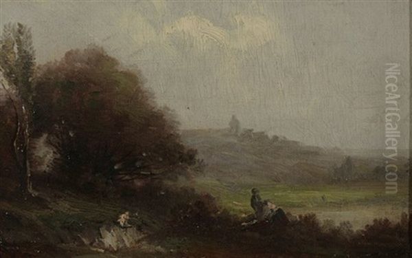 Landschaft Mit Personen (+ Another, Similar; 2 Works) - view 1