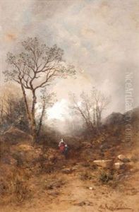 La Bergere Et Le Patre by Louis Hippolyte Le Bas