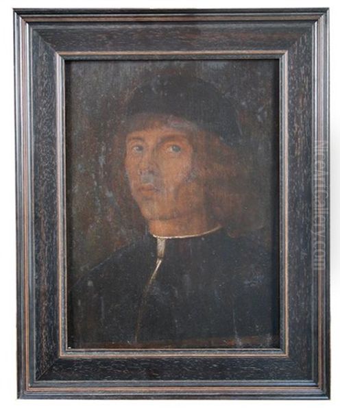 Portrait Of A Young Man, Head And Shoulders, In Black Jacket - view 1