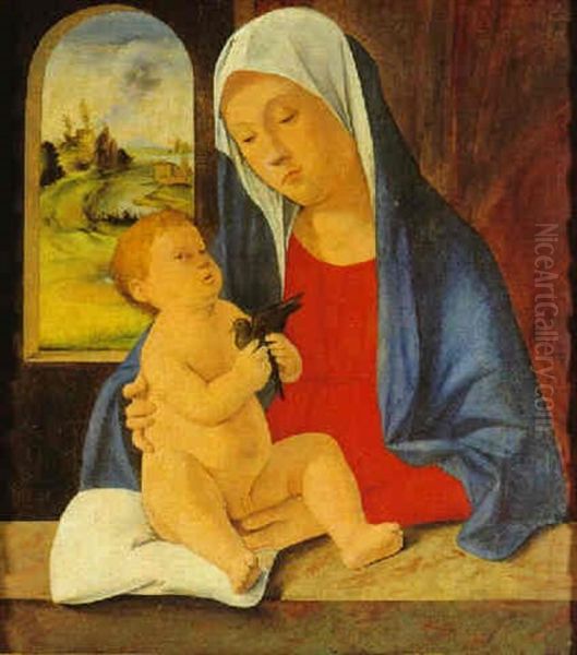 Madonna Col Bambino, Che Tiene In Mano Un Uccellino - view 1