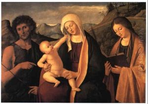 Madonna And Child With St. John And Female Saint