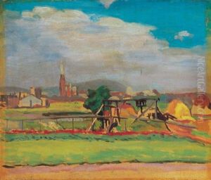 Landscape With Small Bridge by Andor Basch