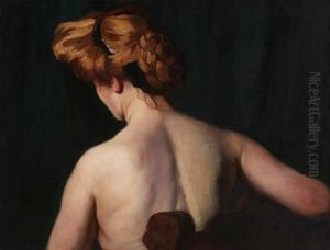 Back-turned Nude Female Model
