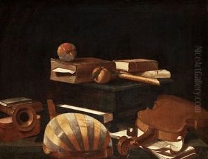 Still Life With Musical Instruments by Evaristo Baschenis