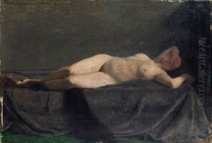 Liegender Akt by Emanuel Baschny