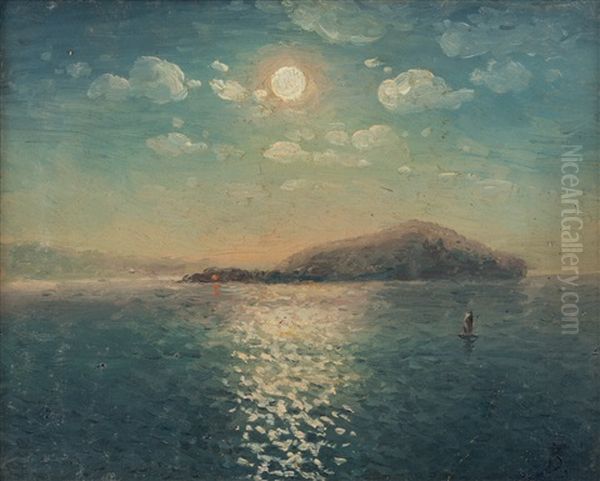 The Setting Sun Over Lake Sevan - view 1