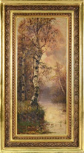 Birch Trees By The River - view 1