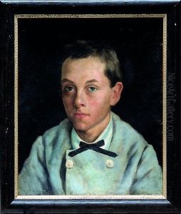 Portrait En Buste D'un Jeune Garcon