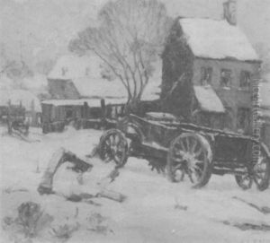 Winter Snow Scene by Charles Basing
