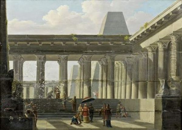 Architecture Egyptienne Animee De Personnages - view 1