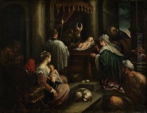 The Presentation In The Temple by Francesco Bassano the Younger