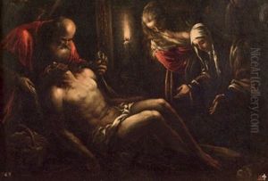 Lamentation Over The Dead Christ by Francesco Bassano the Younger