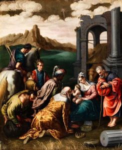 Anbetung Der Konige by Francesco Bassano the Younger