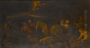 The Departure For Canaan by Francesco Bassano the Younger
