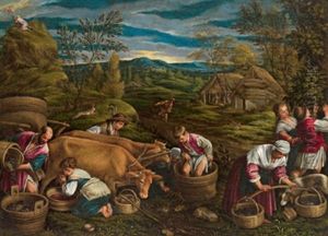 Der Herbst, L'autunno by Francesco Bassano the Younger