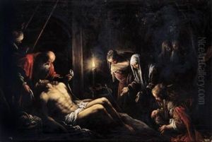 The Lamentation Over The Dead Christ by Francesco Bassano the Younger
