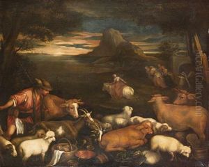 The Rape Of Europa by Francesco Bassano the Younger