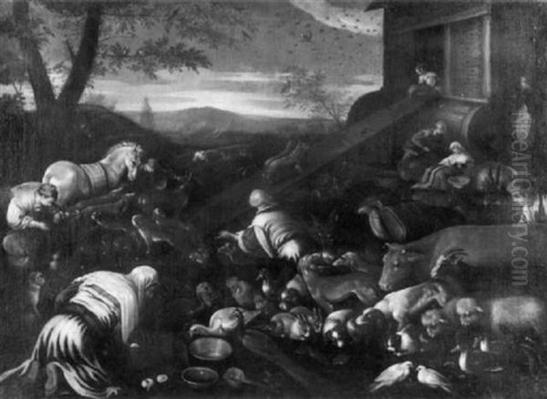 Entry Of The Animals Into Noah's Ark - view 1