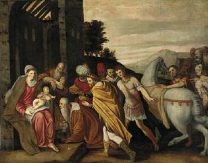 The Adoration Of The Magi by Francesco Bassano the Younger
