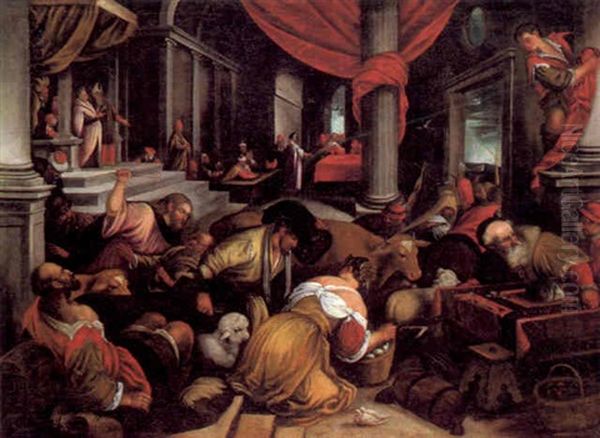 Jesus Vertreibt Die Handler Aus Dem Tempel - view 1