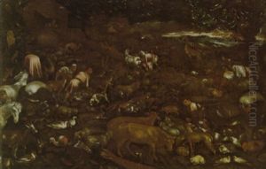 L'entrata Degli Animali Nell'arca Di Noe by Francesco Bassano the Younger