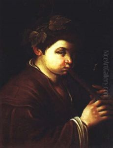 Flotenspielender Knabe by Francesco Bassano the Younger