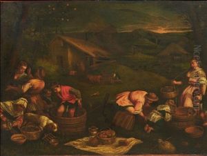 Les Vendanges Ou L'automne by Francesco, II Bassano