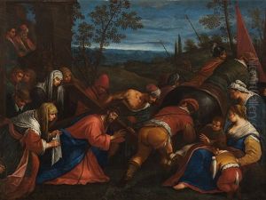 Road To Calvary by Giambattista da Ponte Bassano