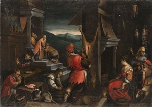 Il Ritorno Del Figliol Prodigo by Jacopo Bassano (Jacopo da Ponte)