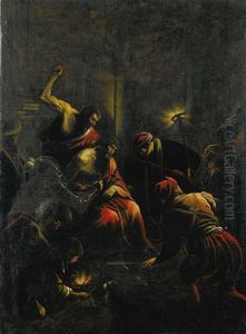 Christ Crowned With Thorns by Jacopo Bassano (Jacopo da Ponte)