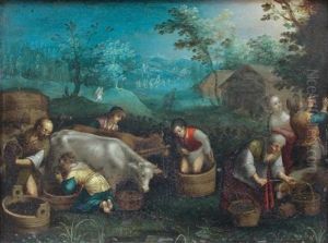 Autumn From The Four Seasons by Jacopo Bassano (Jacopo da Ponte)