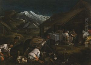 The Nativity by Jacopo Bassano (Jacopo da Ponte)