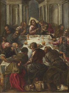 Ultima Cena by Jacopo Bassano (Jacopo da Ponte)