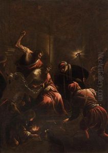 The Flagellation by Jacopo Bassano (Jacopo da Ponte)