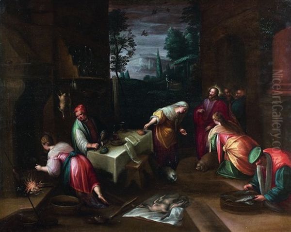 Jesus Chez Marthe Et Marie - view 1