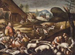 Allegory Of Autumn by Jacopo Bassano (Jacopo da Ponte)