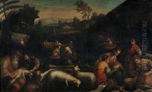 L'ete by Jacopo Bassano (Jacopo da Ponte)