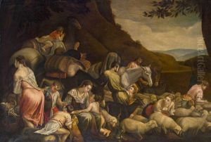 Ruckkehr Des Verlorenen Sohnes by Jacopo Bassano (Jacopo da Ponte)