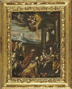 Adorazione Dei Magi by Jacopo Bassano (Jacopo da Ponte)