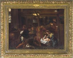 Adoration Of The Shepherds (after Titian) Adoration Of The Shepherds (after Titian)